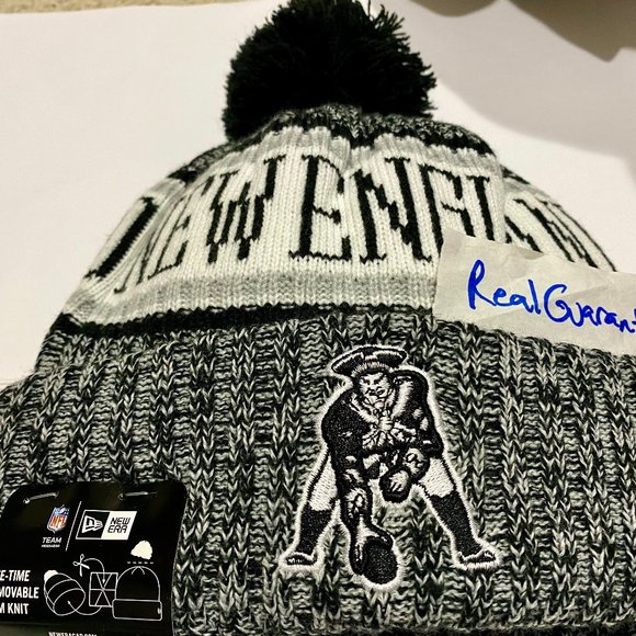 New Era Other - Nwt 100% New Era 2018 BLACK New England Patriots THROWBACK Sport Knit Hat Beanie